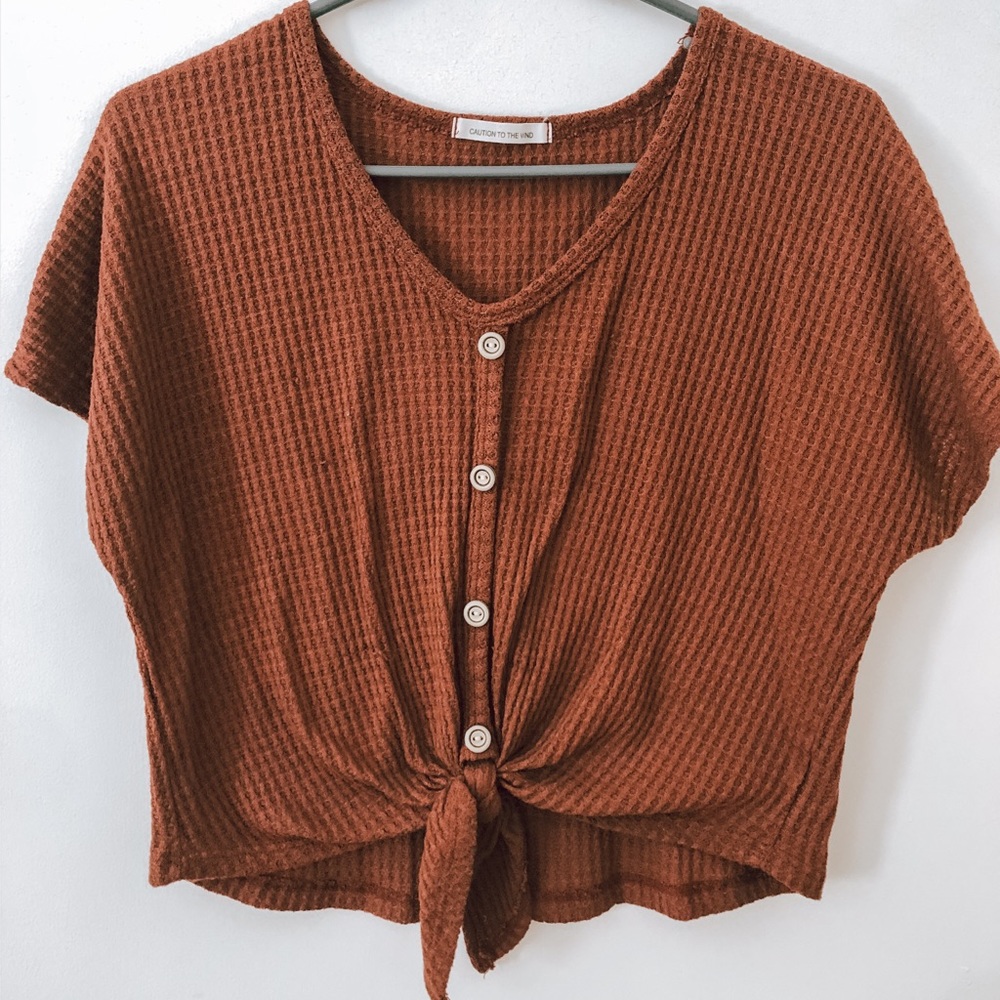 Maroon/Redish Crop Top